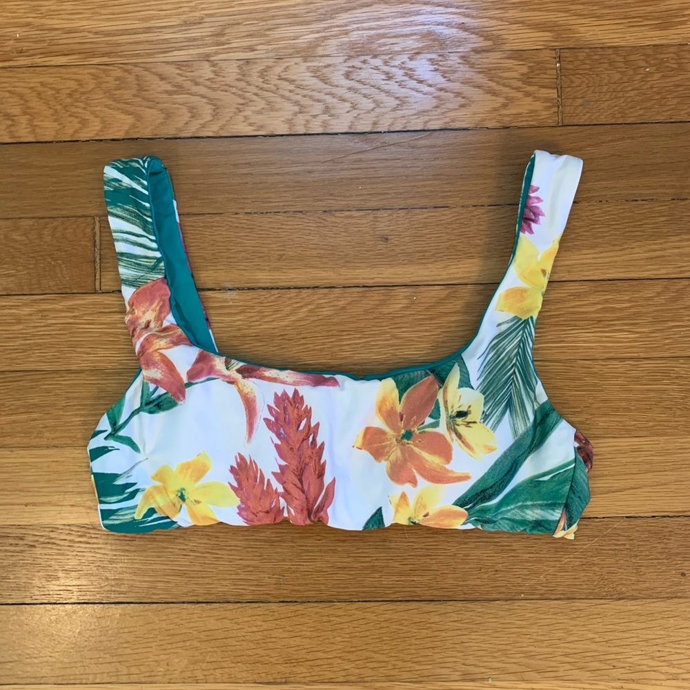 Becca by Rebecca Virtue tropical bikini top L